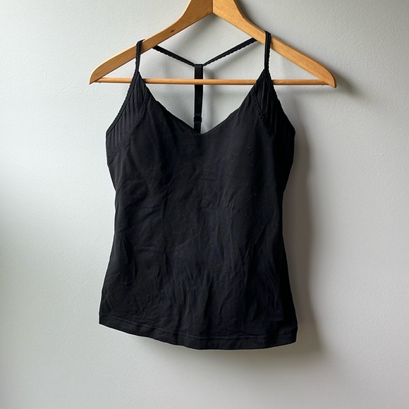 Lululemon black tank size 8 - Picture 1 of 6